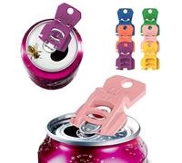 CanGuard - Confezione da 6 apriscatole per bibite, birra, coca cola, facili da aprire, per bibite, birra, coca cola, protegge da insetti, polvere alle feste, campeggio, barbecue, coperchi colorati per