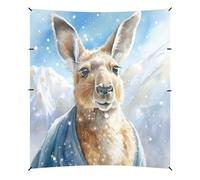 Canguro Acquerello Nevoso Tenda da Spiaggia Facile da Montare,Parasole per Campeggio con Sacchi di Sabbia,Palette e Picchetti Ideale per Picnic