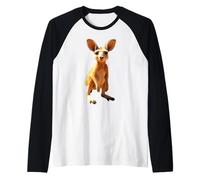 Canguro Australia Outback Canguri Maglia con Maniche Raglan