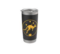 Canguro australiano e croce del sud Bicchiere termico in acciaio inox doppia parete