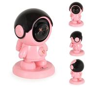 Canguro, Babyphone West rotazione di 360 gradi, indulgenza, slot per schede SD, colori:rosa