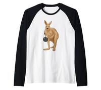 Canguro Bowling Palla da Bowling Sport Maglia con Maniche Raglan