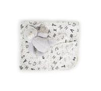 Canguro, coperta per bebè 90 x 75 cm con peluche Coperta a forma di granchio, colorazione:grigio