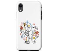 Canguro floreale divertente divertente australian Animals Custodia per iPhone XR