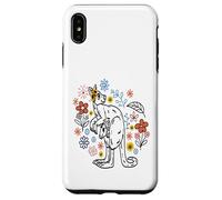 Canguro floreale divertente divertente australian Animals Custodia per iPhone XS Max
