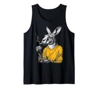 Canguro Fumo Sigaretta Whisky Amante Divertente Animale Canotta