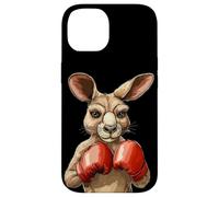 Canguro incisivo con guanti per una battaglia divertente Custodia per iPhone 14