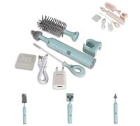 Canguro set spazzolini elettrici biberon 2in1 pulisci capezzoli due dimensioni, colori:blu