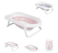 Canguro vasca pieghevole per bambini Maui, lunghezza 84 cm, scarico dell'acqua, colori:rosa