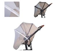 Canguro zanzariera universale per carrozzina, zanzariera, zip, passeggino, colorazione:bianco