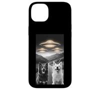 Cani Amare UFO Alieno Divertente Merch ExtraTerrestre Pet Peloso Custodia per iPhone 14 Plus