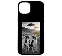 Cani Amare UFO Alieno Divertente Merch ExtraTerrestre Pet Peloso Custodia per iPhone 15 Plus