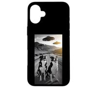 Cani Amare UFO Alieno Divertente Merch ExtraTerrestre Pet Peloso Custodia per iPhone 16 Plus