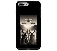 Cani Amare UFO Alieno Divertente Merch ExtraTerrestre Pet Peloso Custodia per iPhone 7 Plus/8 Plus