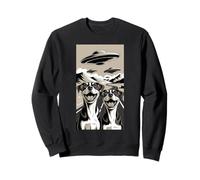 Cani Amare UFO Alieno Divertente Merch ExtraTerrestre Pet Peloso Felpa