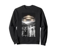 Cani Amare UFO Alieno Divertente Merch ExtraTerrestre Pet Peloso Felpa