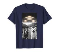 Cani Amare UFO Alieno Divertente Merch ExtraTerrestre Pet Peloso Maglietta