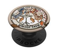 Cani australiani ballano innamorato con tazza di caffè al mattino PopSockets PopGrip Adesivo