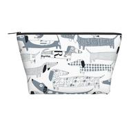 Cani bassotto, Borsa da toilette Borsa per trucco Borsa per cosmetici Borsa da toilette da viaggio portatile