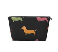Cani bassotto carini, Borsa da toilette Borsa per trucco Borsa per cosmetici Borsa da toilette da viaggio portatile