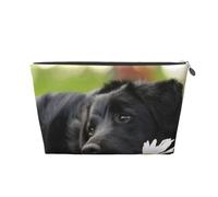 Cani Black Labrador Camomilla Black Retriever, Borsa da toilette Borsa per trucco Borsa per cosmetici Borsa da toilette da viaggio portatile