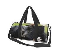 Cani Black Labrador Camomilla Black Retriever, Borsone da viaggio di grande capacità Borsa rotonda Borsa da viaggio sportiva Borsa da viaggio Borsa da fitness
