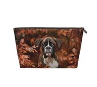 Cani Boxer Autunno, Borsa da toilette Borsa per trucco Borsa per cosmetici Borsa da toilette da viaggio portatile