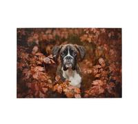 Cani Boxer Autunno, Puzzle da 1000 pezzi, puzzle in legno per tutta la famiglia, decorazione da parete per adulti e ragazzi