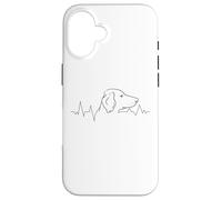 Cani Cane da caccia-Vizsla Cardiogram Cani Custodia per iPhone 16