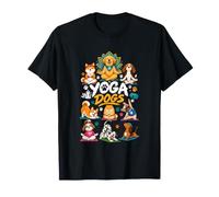 Cani Carini Posizioni Yoga e Meditazione Maglietta