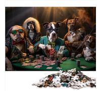 Cani che giocano a poker Puzzle regalo per giochi 1000 pezzi per adulti Puzzle in legno per bambini dai 12 anni in su, regalo per tutta la famiglia 1000 pezzi （50x75 cm）