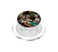 Cani che giocano a poker Schnauzer nano Cane Schnauzer PopSockets PopGrip per MagSafe