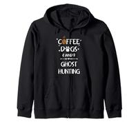 Cani da caffè e Fantasmi da Caccia ai Fantasmi paranormali Felpa con Cappuccio