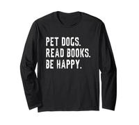 Cani da Compagnia Leggere Libri Essere Felici Maglia a Manica