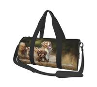 Cani da pastore australiano Cani Aussie Brown, Borsone da viaggio di grande capacità Borsa rotonda Borsa da viaggio sportiva Borsa da viaggio Borsa da fitness