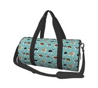 Cani del border collie, Borsone da viaggio di grande capacità Borsa rotonda Borsa da viaggio sportiva Borsa da viaggio Borsa da fitness