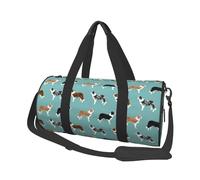 Cani del border collie, Borsone da viaggio di grande capacità Borsa rotonda Borsa da viaggio sportiva Borsa da viaggio Borsa da fitness
