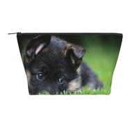 Cani di Bokeh del prato inglese degli animali domestici del cucciolo di pastore tedesco, Borsa da toilette Borsa per trucco Borsa per cosmetici Borsa da toilette da viaggio portatile