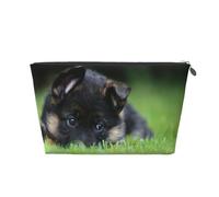 Cani di Bokeh del prato inglese degli animali domestici del cucciolo di pastore tedesco, Borsa da toilette Borsa per trucco Borsa per cosmetici Borsa da toilette da viaggio portatile