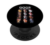Cani di Natale Carino Kawaii Xmas 2025 Cucciolo di animale domestico PopSockets PopGrip Adesivo