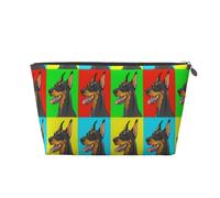 Cani Doberman Pinscher, Borsa da toilette Borsa per trucco Borsa per cosmetici Borsa da toilette da viaggio portatile
