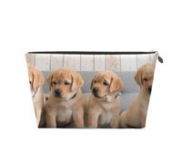 Cani Golden Retriever Cuccioli Cani Labrador, Borsa da toilette Borsa per trucco Borsa per cosmetici Borsa da toilette da viaggio portatile
