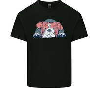 Cani Inglese Bulldog Uomo Cotone T-Shirt