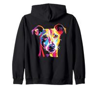 Cani levrieri Italiani Colorati dell'acquerello Felpa con Cappuccio