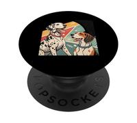 Cani moderni della metà del secolo in stile retrò anni '50 e '60 PopSockets PopGrip Adesivo
