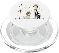 Cani moderni della metà del secolo retrò stile anni '50 e '60 PopSockets PopGrip per MagSafe