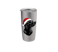 Cani Natale/Babbo Natale Cane Bicchiere termico in acciaio inox doppia parete