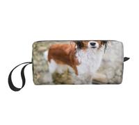 Cani Nel Fiume Acqua Marrone Bianco Cani Paniel, Borsa per il trucco Borsa per cosmetici Borsa da toilette da viaggio portatile Borsa per trucco Organizer