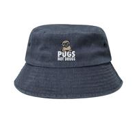 Cani, Non Droghe Unisex Cotone Secchio Cappelli Traspirante Cappello da Pescatore Casual Cappelli di Benna per Pesca Spiaggia All'Aperto