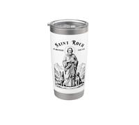 Cani Patron Saint Roch Vintage Divertente Canine Amanti dei cani Bicchiere termico in acciaio inox doppia parete